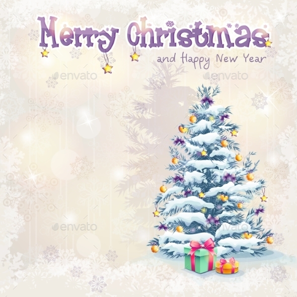Greeting Card for Christmas and New Year