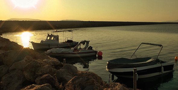 Boats and the Sunset