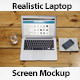 Realistic Laptop Screen Mockup - GraphicRiver Item for Sale