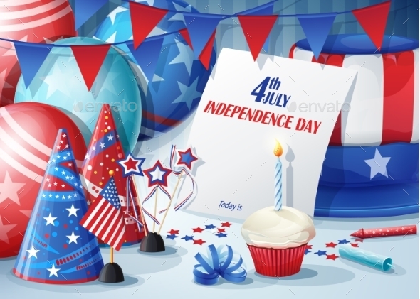 Greeting Card Independence Day