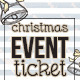 Elegant Christmas event ticket - GraphicRiver Item for Sale