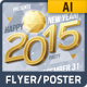 New Year 2015 Party Event Flyer or Poster - GraphicRiver Item for Sale