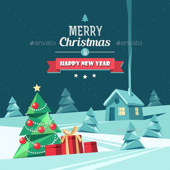 Christmas and New Year Card