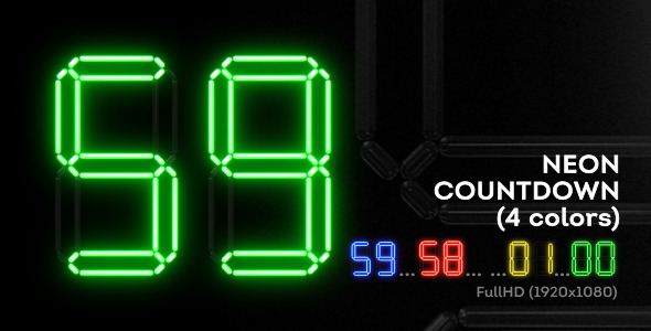 Color Neon Countdown 59