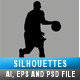 Basketball Players Silhouettes - GraphicRiver Item for Sale