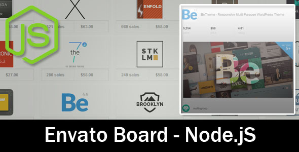 EnvatoBoard - Node.jS Application