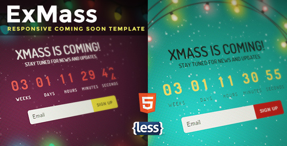ExMass - Responsive Holiday Coming Soon
