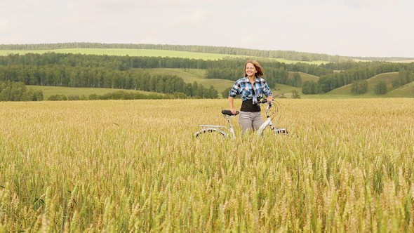 Girl With Bicycle 4 alt