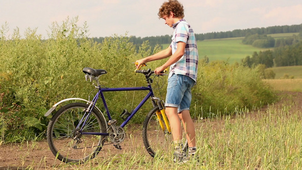 Boy With Bicycle 4 alt