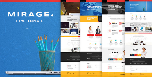 Mirage - Multipages HTML Template