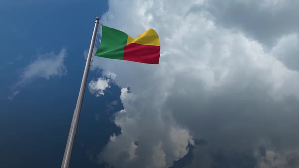 Benin Flag Waving - 2K