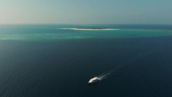 Speedboat in the Maldives