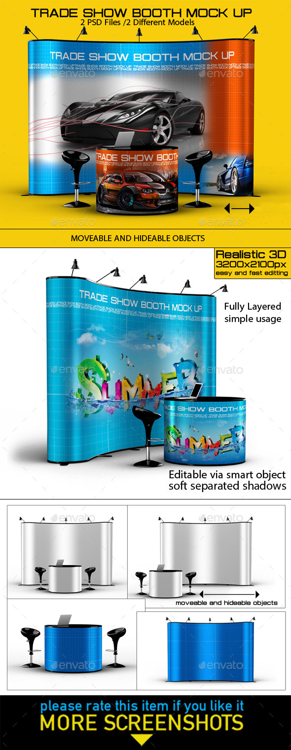 Download Trade Show Mockup Graphics Designs Templates PSD Mockup Templates