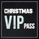 Elegant christmas vip pass card - GraphicRiver Item for Sale