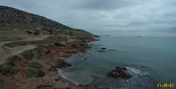 Rocky Coast at Nightfall