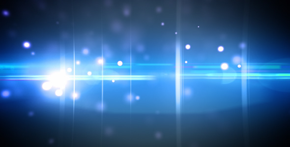 Particles and optical flares blue loop