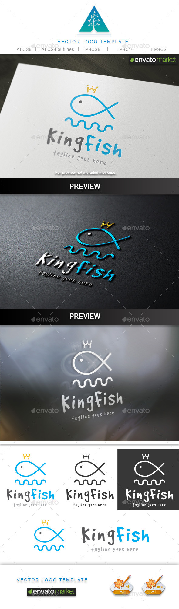 King Fish Logo