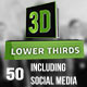 3D Lower Thirds (50 Items) - VideoHive Item for Sale