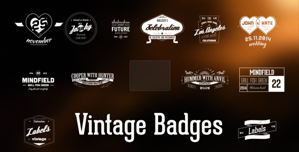 Vintage Badges Pack