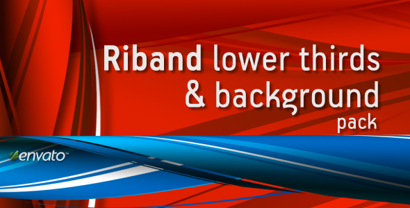 RIBAND lower thirds & background pack
