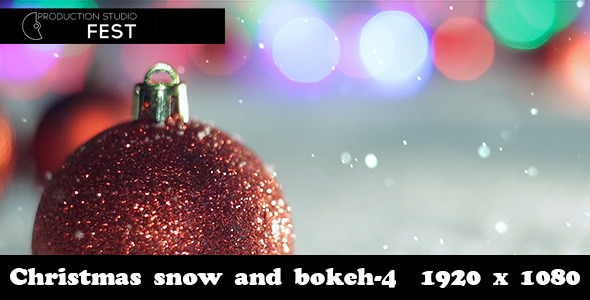 Christmas Snow And Bokeh 4