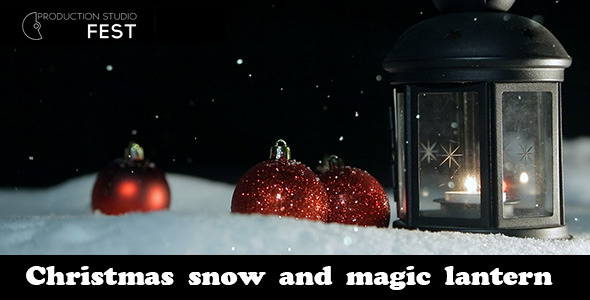 Christmas Snow And Magic Lantern