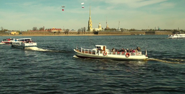 Ship Floats on the River 2