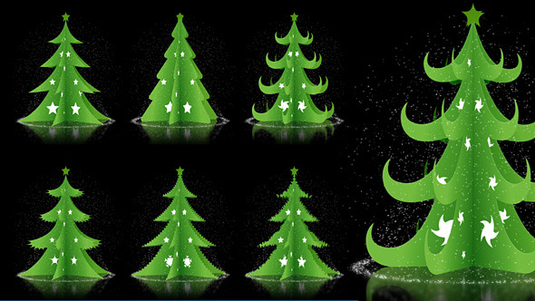 6 Christmas Trees Pack