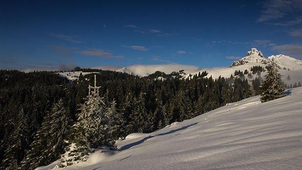 Winter Storm in the Mountains