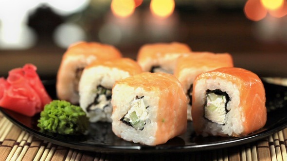 Traditional Japanese Food Sushi