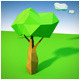 Trees and clouds low poly - 3DOcean Item for Sale