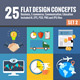 25 Flat Design Concepts Set 2 - GraphicRiver Item for Sale