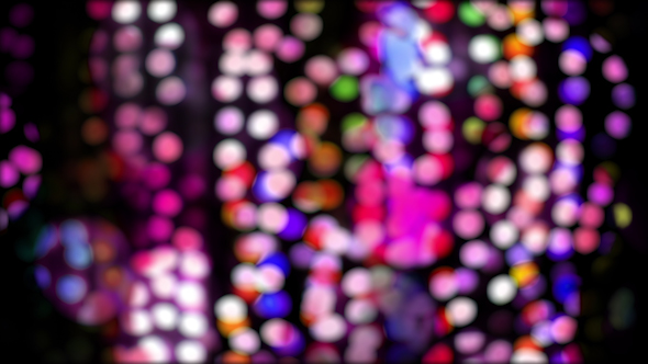 Abstract Light Patterns Coloured Bulbs