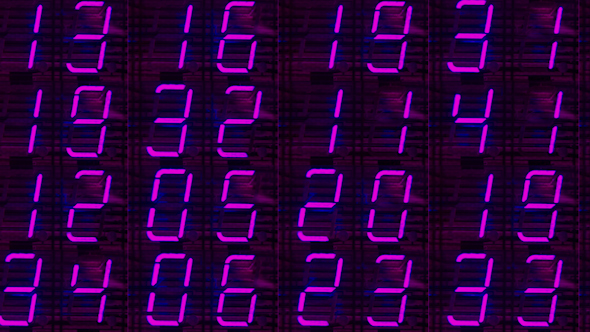 Digital Numbers Led Clock Counter 2 alt