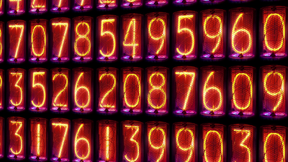 Nixie Clock Numerical Counter Videowall