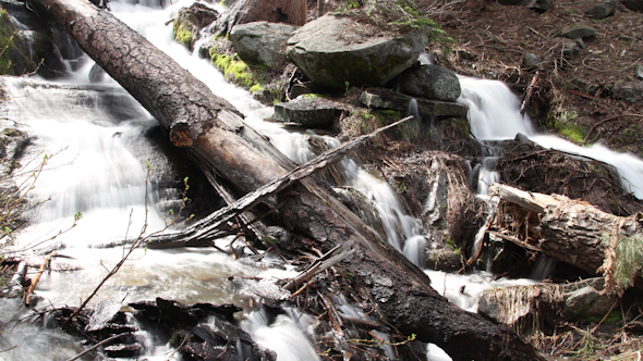 Waterfall Sequoia National Park California Usa