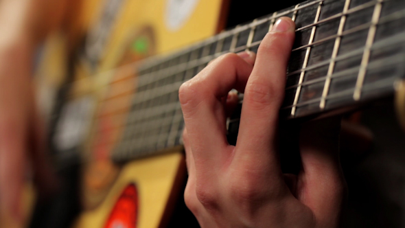 Woman Plays Guitar Musician 1