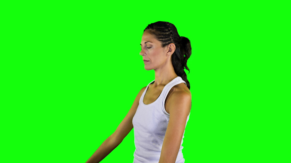 Yoga Teacher Green Screen