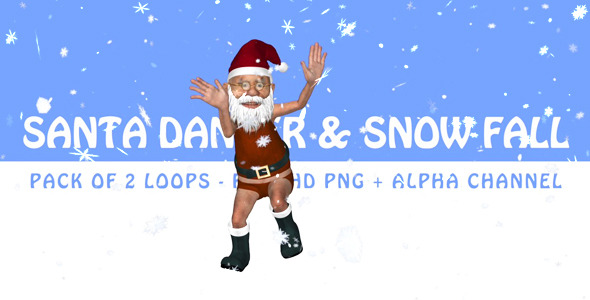 Santa Dancer & Snow Fall - Pack of 2