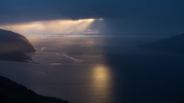 sunset sky atmospheric norway nature timelapse dramatic