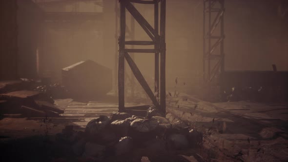 Old Brick Factory at Night alt