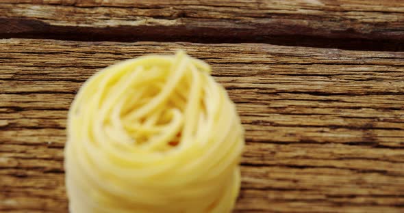 Close-up of fettuccine