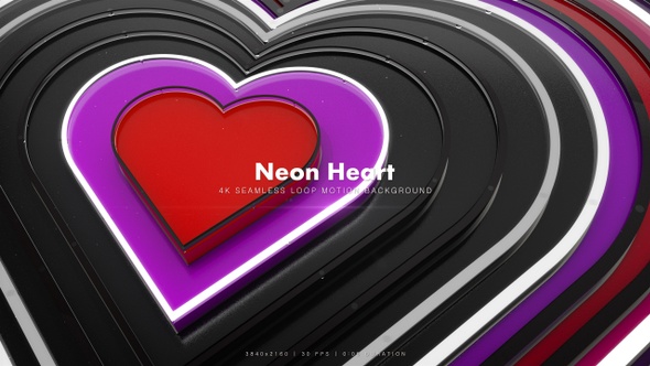 Neon Heart Glitter 3