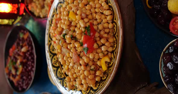 Chickpeas with Vegetables and Herbs