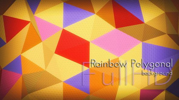 Rainbow Polygonal Celebrate alt