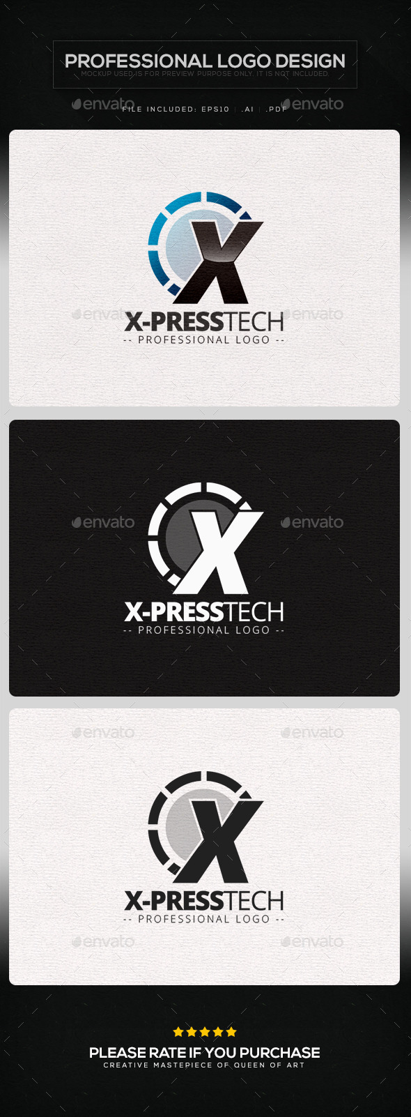 X-press Tech Logo Template