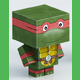 Paper toy - Turtle Ninja Red - 3DOcean Item for Sale