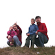 Family Of Four On Meadow 1 - VideoHive Item for Sale