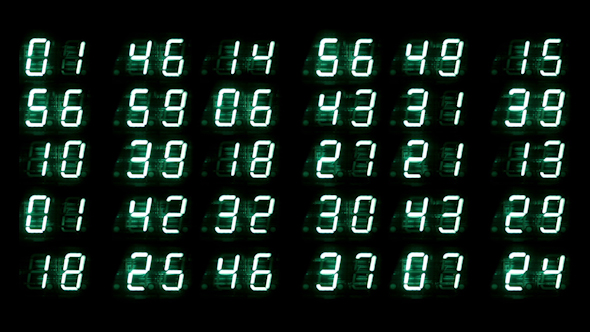 Digital Numbers Led Clock Counter 8