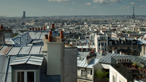 Montmatre Rooftops, Paris France 3